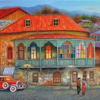 The Street of Old Tbilisi