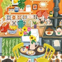 Orange Kitchen