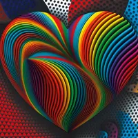 Rainbow Heart