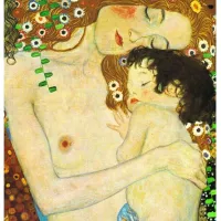 Gustav Klimt : Trois Âges de Femme, Mère et Enfant (détail)