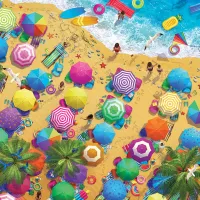 Plaisir estival à la plage