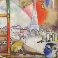 Marc Chagall - Paris par la Fenêtre (détail)