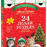 Calendrier de l'Avent - Moustaches de Noel - 24 Puzzles