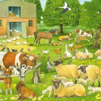 Familles d'Animaux à la Ferme