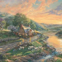 Aube à Emerald Valley