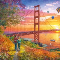 Promenade vers le Pont du Golden Gate