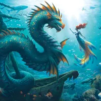 Dragon - Sirène Et Tortues des Profondeurs