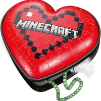 Puzzle 3D - Boite Coeur - Minecraft