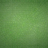 Puzzle Krypt 736 P Neon Green