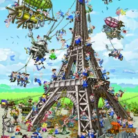 Cartoon Collection - Construction de la Tour Eiffel
