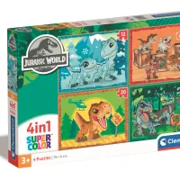 Puzzle 4 En 1 - Jurassic World