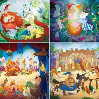 Il était une fois - 4 Puzzles Evolutifs (20/60/100/180 Pièces)