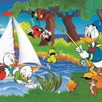 40e Anniversaire Trefl - Aventure Au Bord Du Lac - Disney Standard Characters