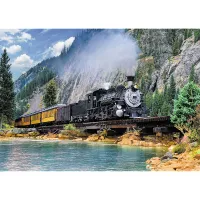 Train dans la Montagne