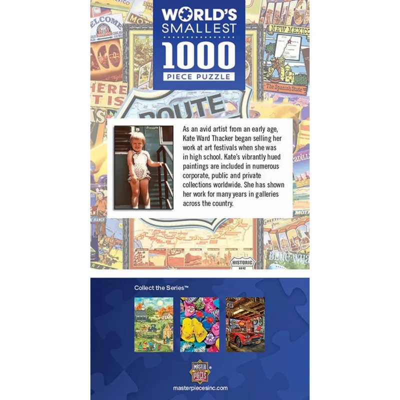 World's Smallest - Route 66 - Puzzle dans une Boîte en Métal