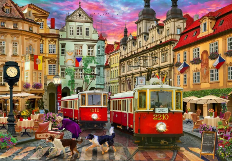 Tramway à Prague