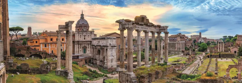 Puzzle Panoramique - Crépuscule sur l'Empire Éternel