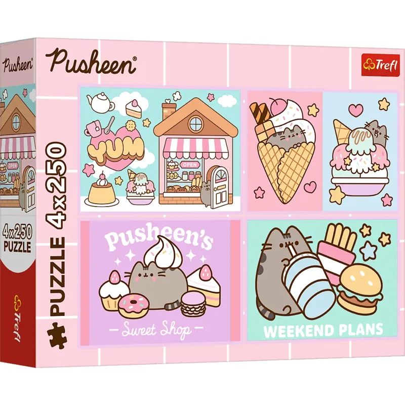 4 Puzzles - Meet Pusheen!