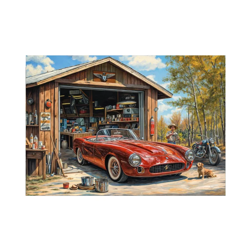 Pièces XXL - Jaguar Dans Le Garage