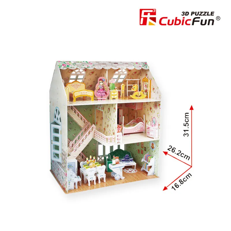 3D Puzzle - Dreamy Dollhouse - Schwierigkeit: 4/8