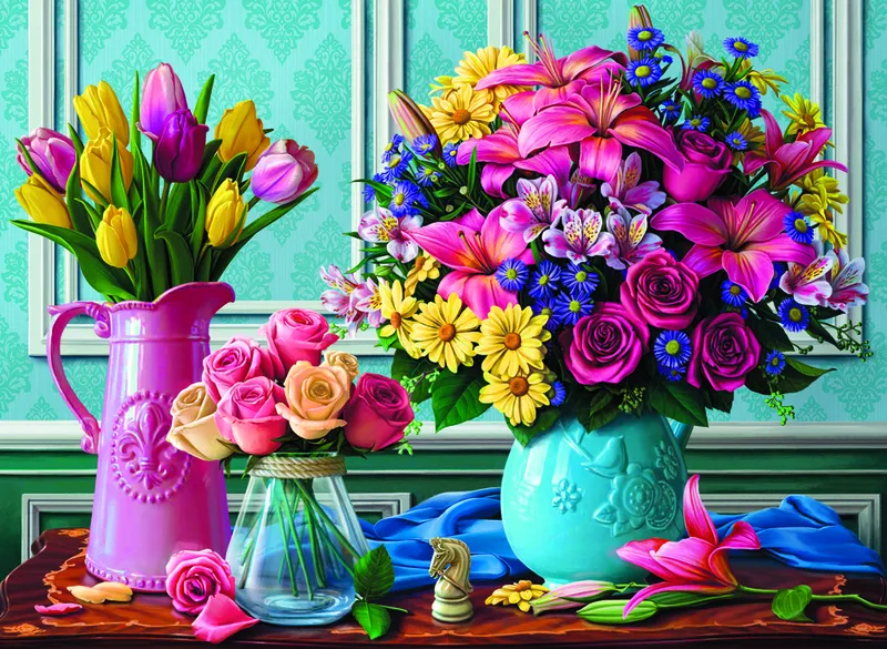 Flowers In Vases