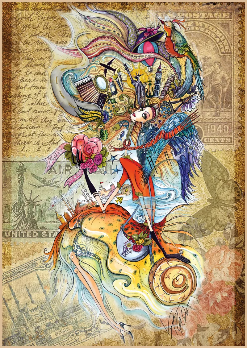 Circassian Girl Travelling The World