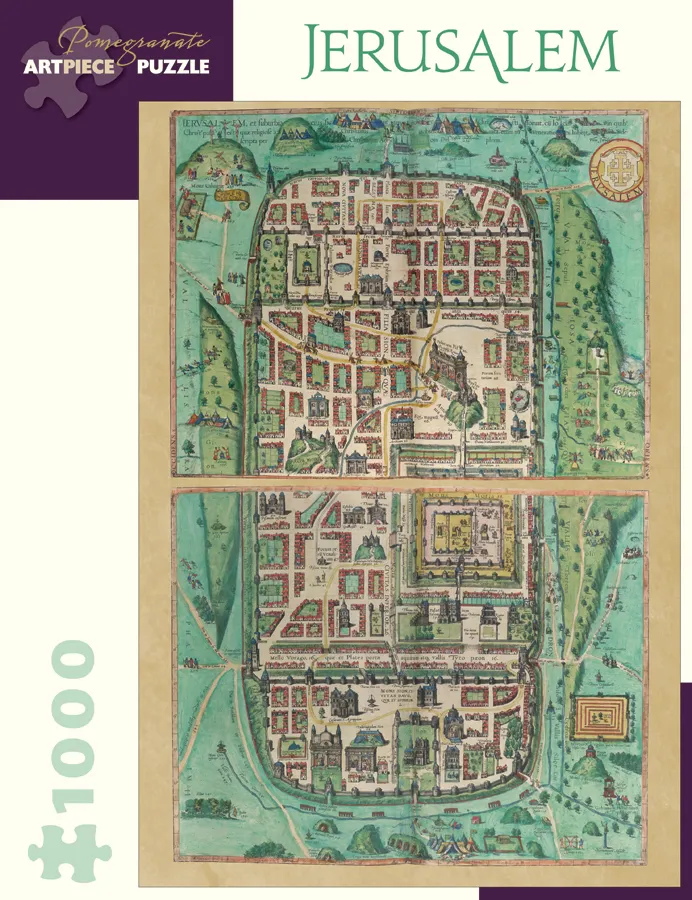 Georg Braun and Franz Hogenberg - Jerusalem, 1588