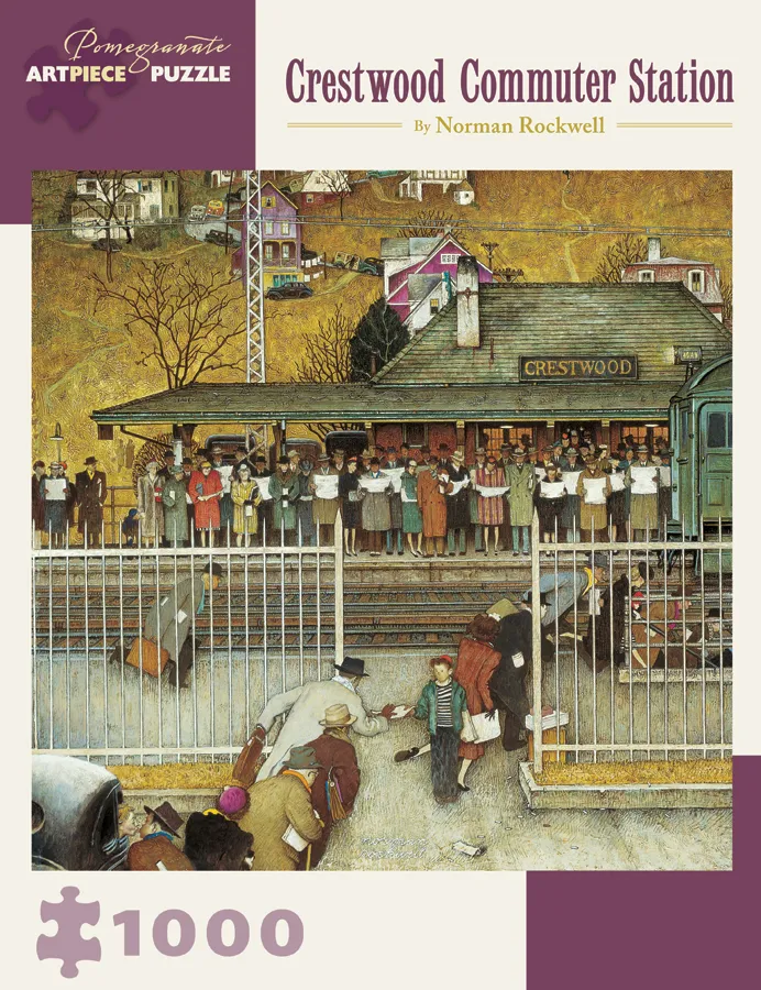 Norman Rockwell - Crestwood Commuter Station, 1946