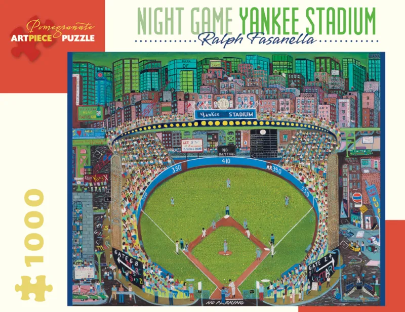 Ralph Fasanella - Night Game - Yankee Stadium, 1981