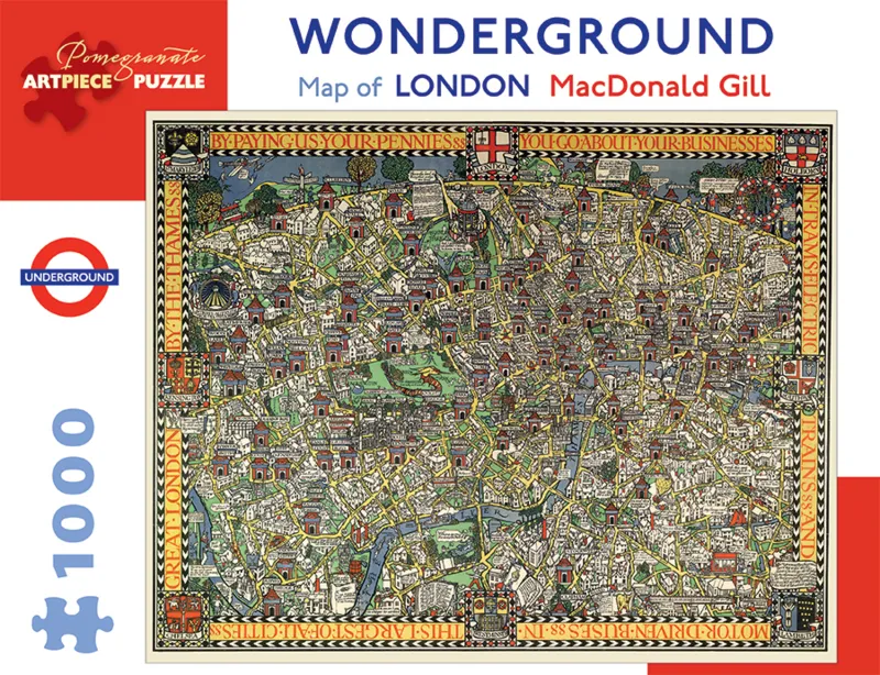MacDonald Gill - Wonderground Map of London
