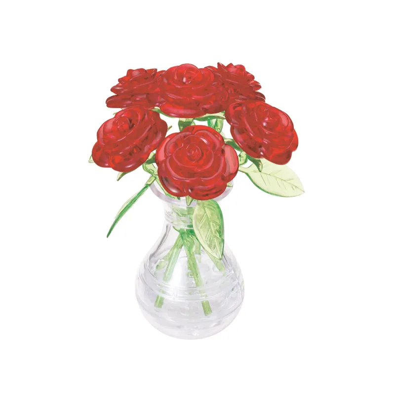 Puzzle 3D en Plexiglas - Roses Rouges
