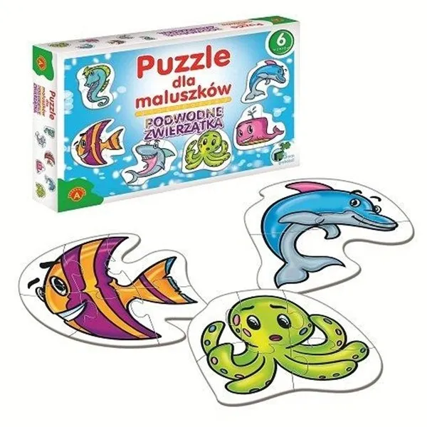 6 Puzzles - Animaux Marins