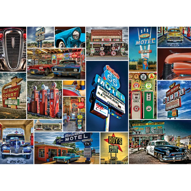 Puzzle en Valisette - Route 66