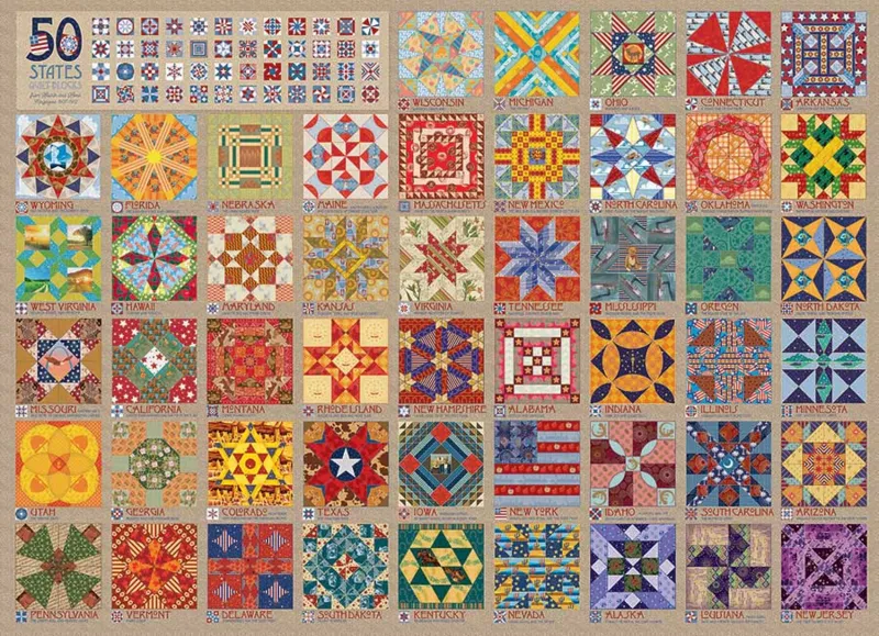 50 States Quilt Blocks