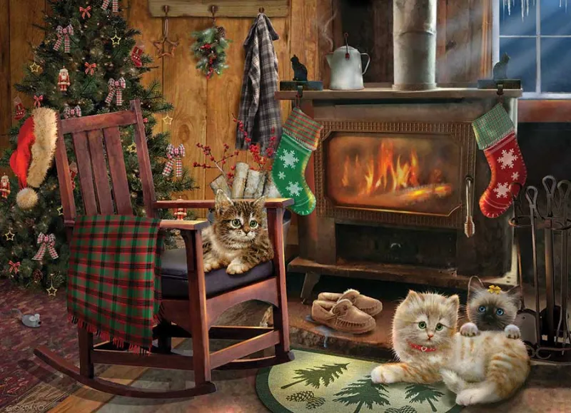 Pièces XXL - Kittens by the Stove