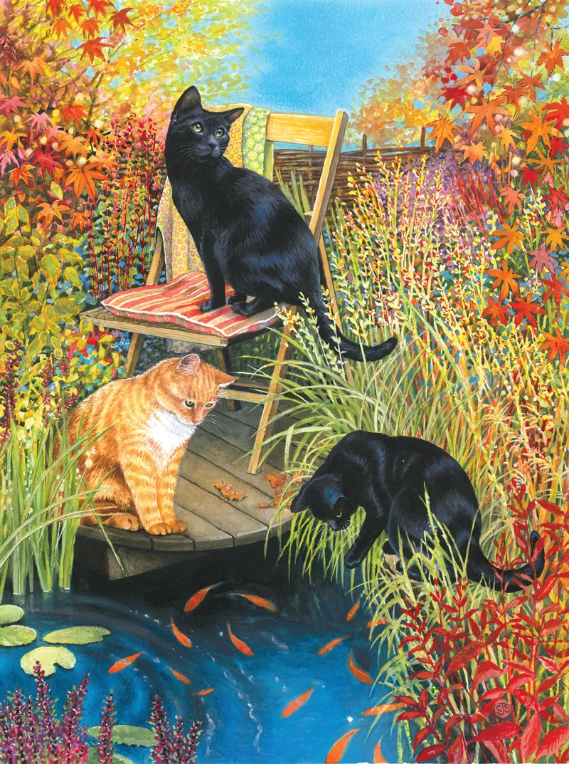 Chrissie Snelling - Cats and Koi
