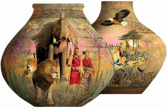 Pots Africains - Puzzle Forme