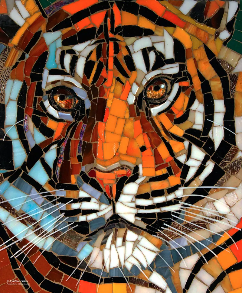 Tigre en Vitrail
