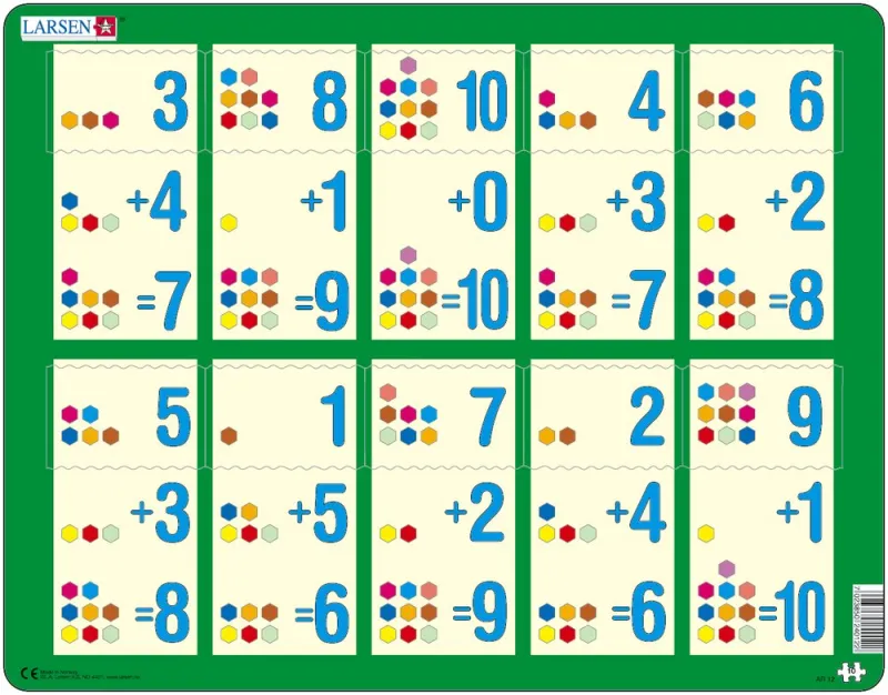 Puzzle Cadre - Apprendre à Compter : L'Addition de 1 à 10