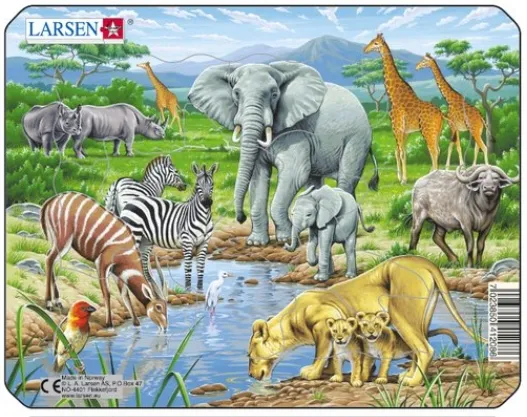 Puzzle Cadre - Animaux de la Jungle