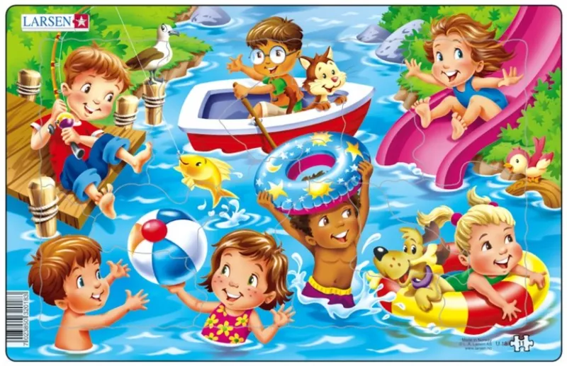 Puzzle Cadre - Jeux d'enfants à la Mer