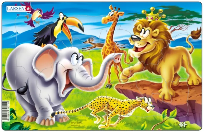Puzzle Cadre - Animaux de la Jungle