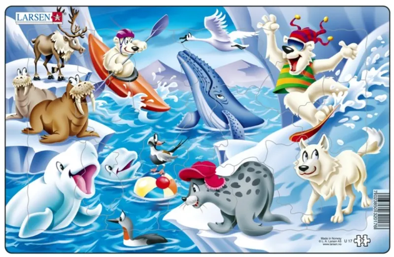 Puzzle Cadre - Animaux de la Banquise