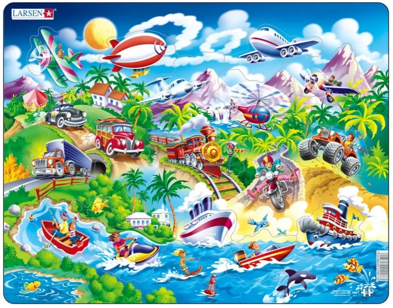 Puzzle Cadre - Moyens de Locomotion