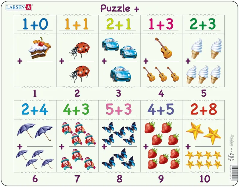 Puzzle Cadre - Apprendre à Compter : L'Addition