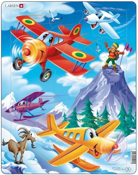 Puzzle Cadre - Avions dans la Montagne