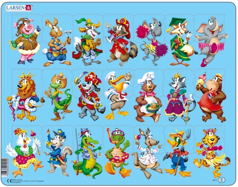 Puzzle Cadre - Animaux des Enfants