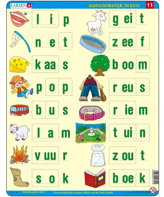 Puzzle Cadre - Apprendre à lire le Néerlandais 5