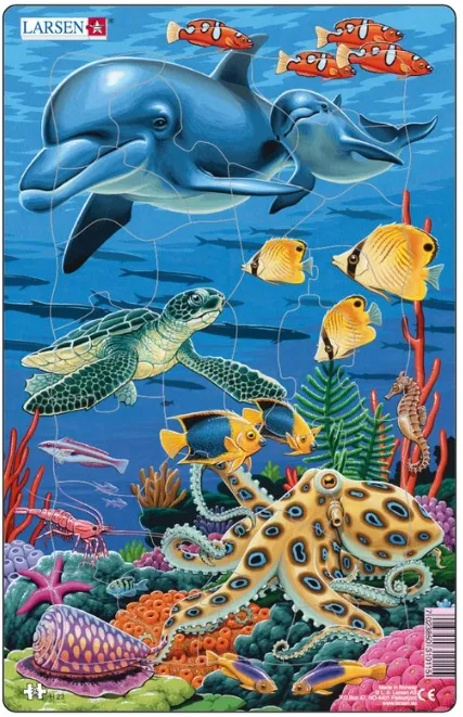 Puzzle Cadre - Animaux Marins