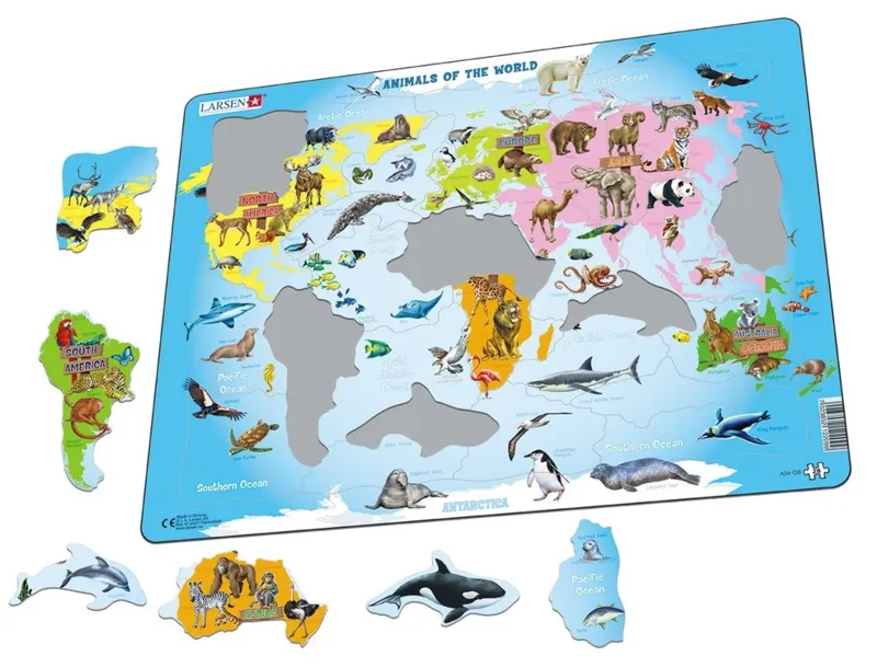 Puzzle Cadre - Animals of the World